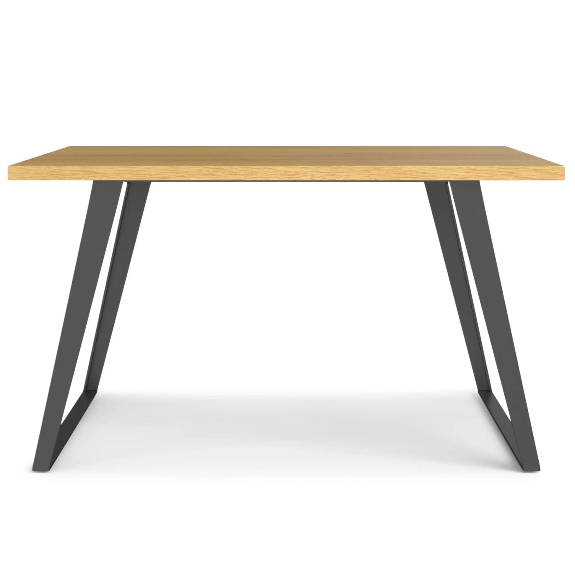 Lowry square dining table by Unique Piece Furniture with light oak top and dark legs on Tampa Home & Garden Store
