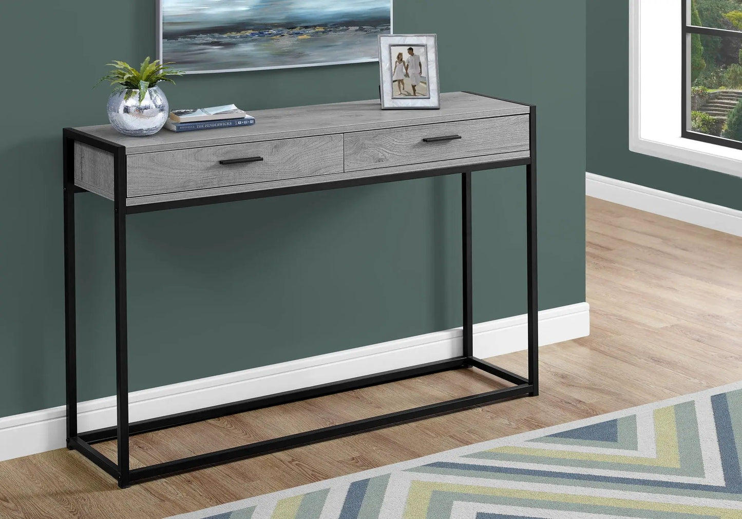 Accent Console Table for Entryway with Drawers