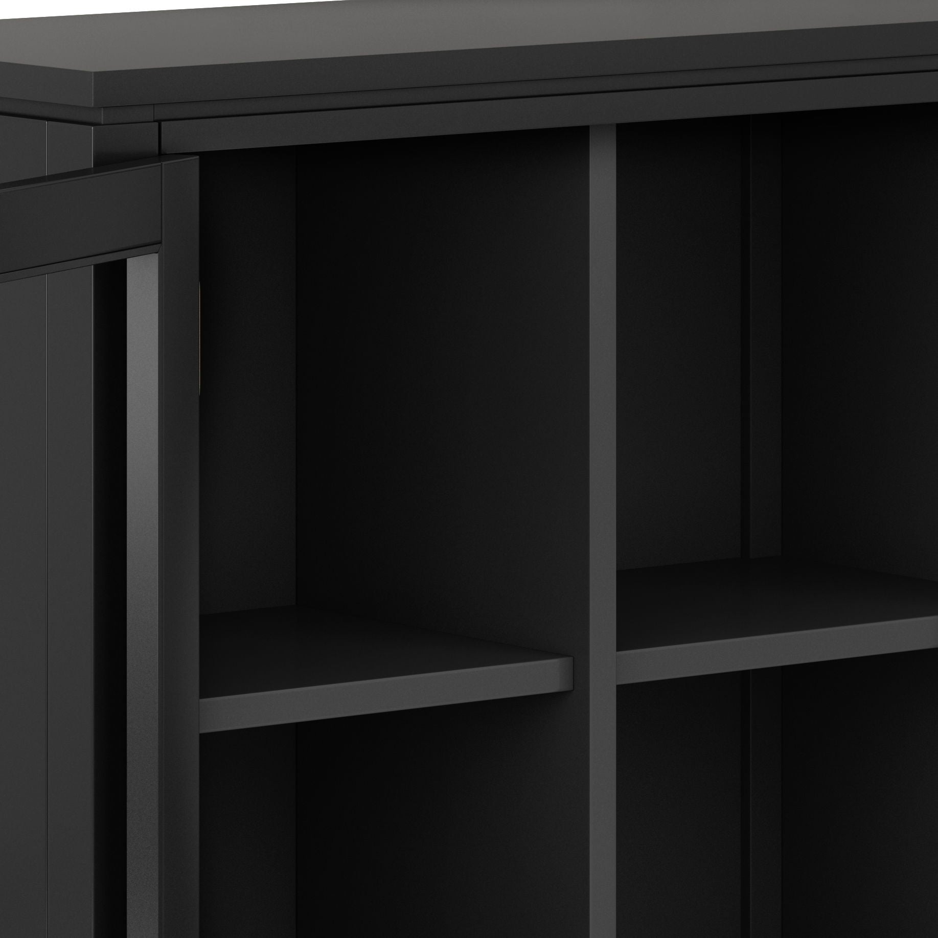 Cosmopolitan Handcrafted Medium Storage Cabinet, black matte finish, HouseOfZazla cabinet on Tampa Home & Garden Store