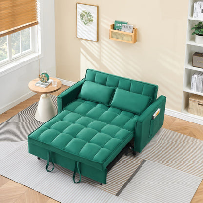 Large 3 In 1 Sofa Bed and Velvet Living Room