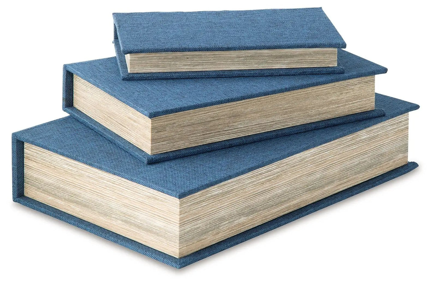 Jolina Linen Box Set of 3 Keepsake Boxes