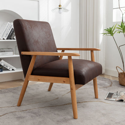 Wide Classic Mid Century Modern Arm Chair