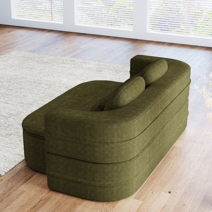 Foldable Sofa Bed with a Multi Functional Blanket