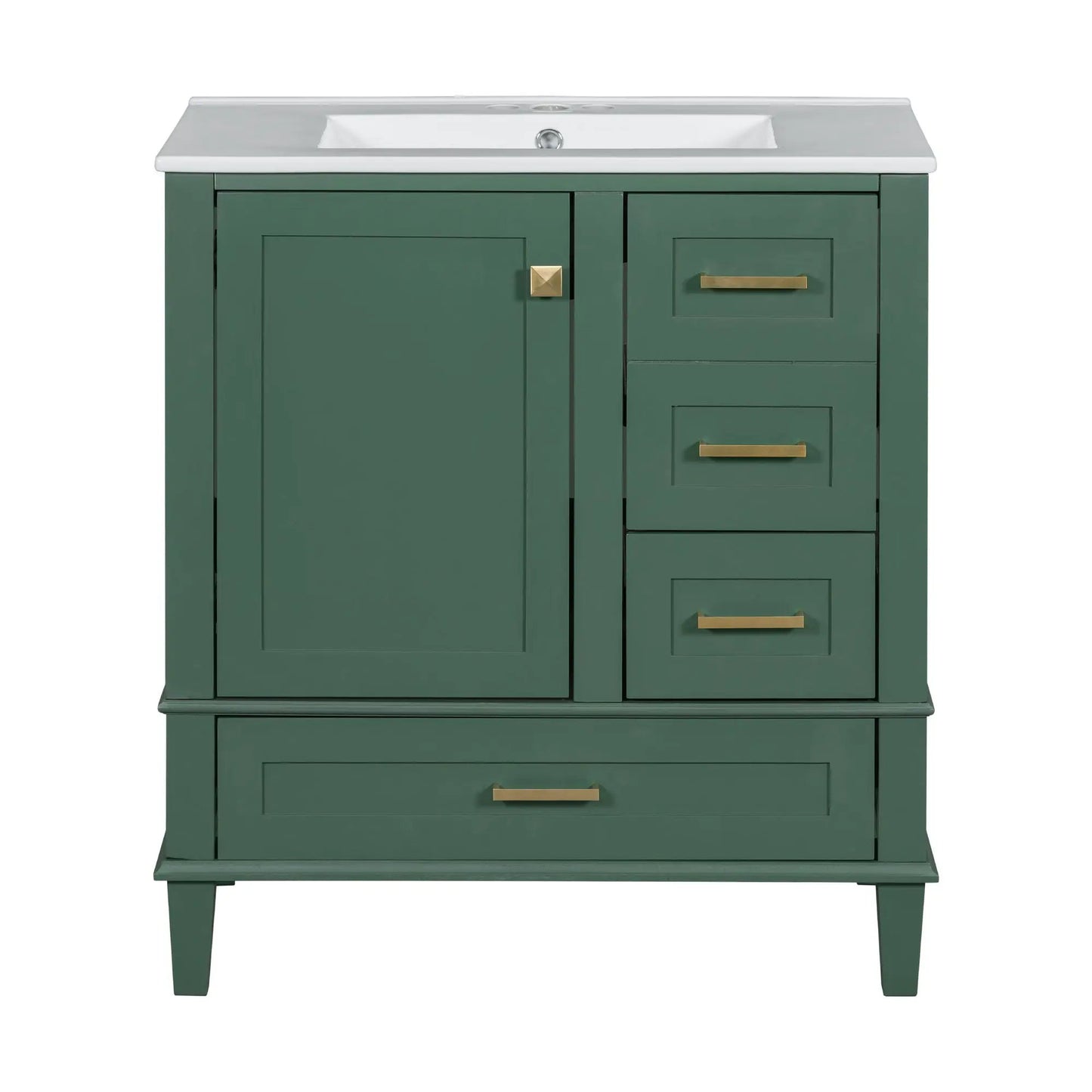 Bathroom Vanity With Sink Solid Wood Cabinet