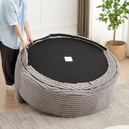 Modern Single Sofa and Swivel Sleeper Chair