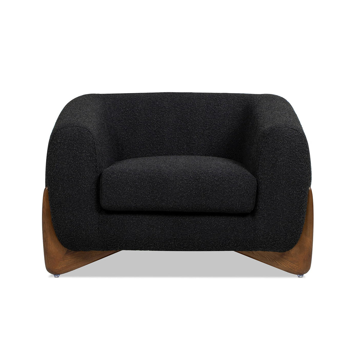 Sherpa arm chair black textured fabric with removable cushion HouseOfZazla, armchairs on Tampa Home & Garden Store