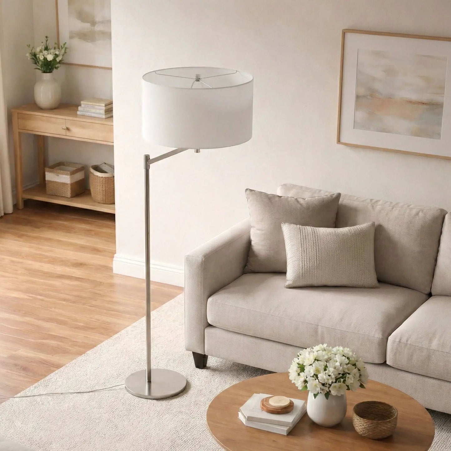 Horizon Table Lamp with On Off Switch Curved Base