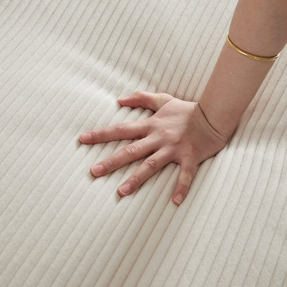 Beige corduroy fabric close-up with a wrist wearing a gold bracelet on Tampa Home & Garden Store