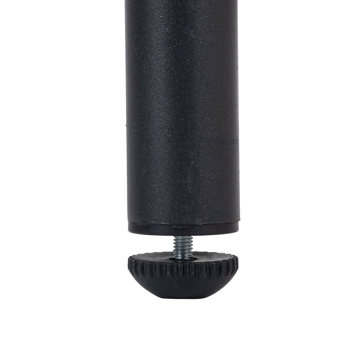 Outdoor sofa leg with screw-in bolt and knurled round base in black for wicker set on Tampa Home & Garden Store