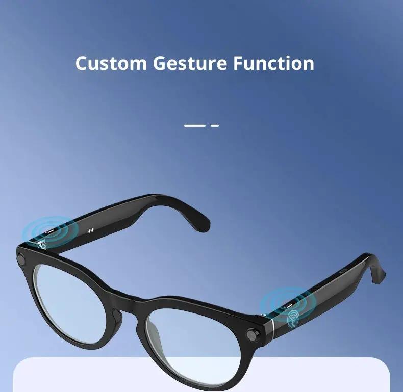 HeyCyan Onyx Black AI Smart Glasses by FLIPSTYLEZLLC with gesture-control arms on Tampa Home & Garden Store