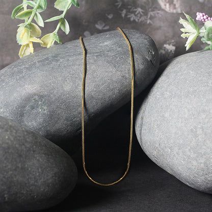 14k yellow gold round snake chain necklace 0.9mm by Bids.com on Tampa Home & Garden Store