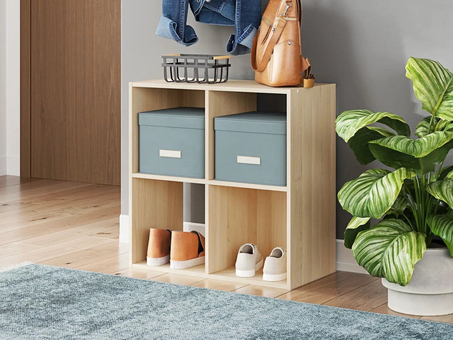 Piperton Cube Organizer Wood Storage Unit
