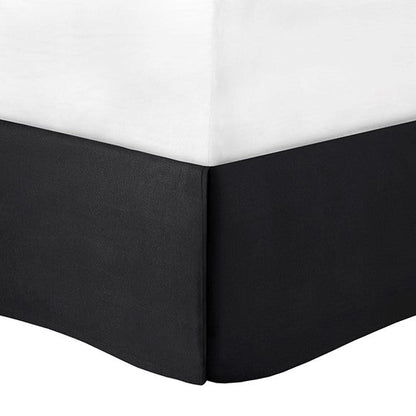 7 Piece Cotton Printed Comforter Set by HouseOfZazla with white top and black bed skirt on Tampa Home & Garden Store