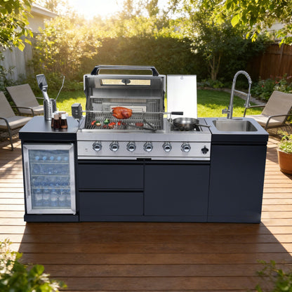 85 Inch 4 Burner Stainless Steel Gas Grill