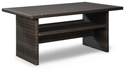 Easy Isle Rect Multi Use Table Dark Brown Beige