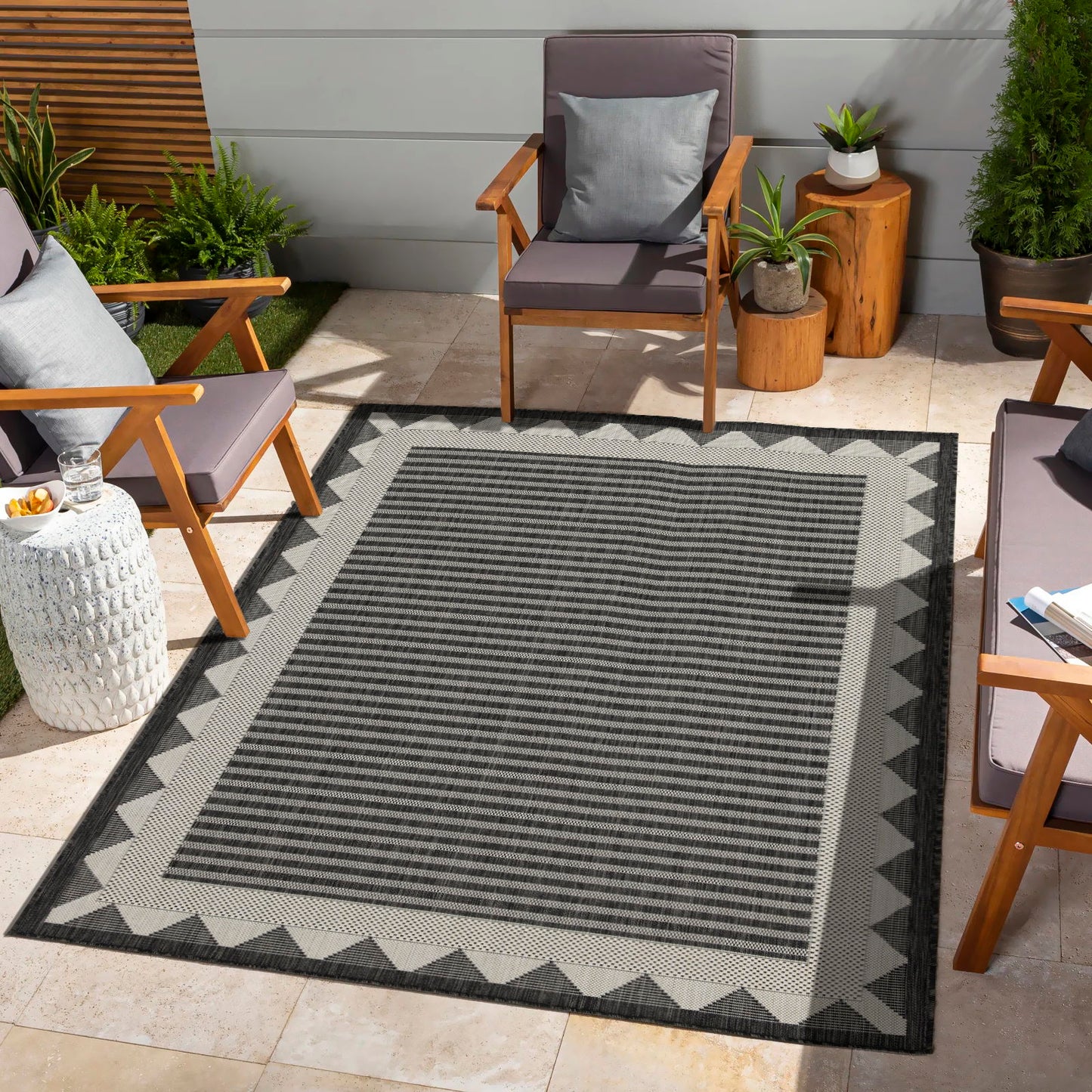 Fresh And Cozy Indoor Area Rug For A Patio
