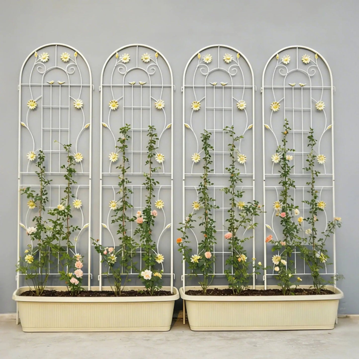 Metal Garden Trellis for Climbing Plants Outdoor
