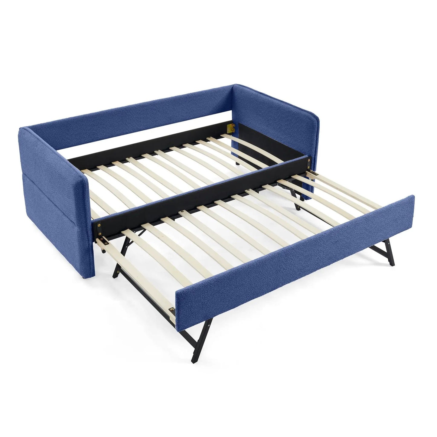 Upholstered Daybed With Pop Up Trundle For Guests