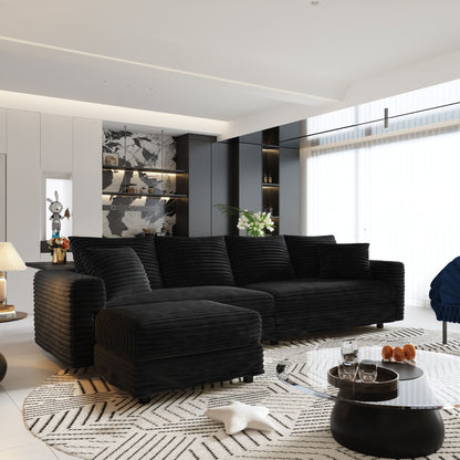Modern Deep Seat Upholstered Sofa and Couch