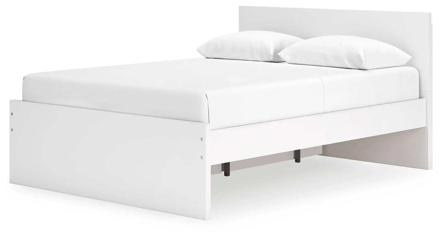 Onita Panel Platform Bed white storage bed by Unique Piece Furniture on Tampa Home & Garden Store