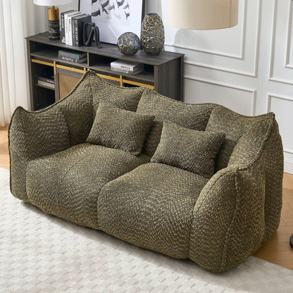 Comfortable Dual Beanbag Chair and Foam Core