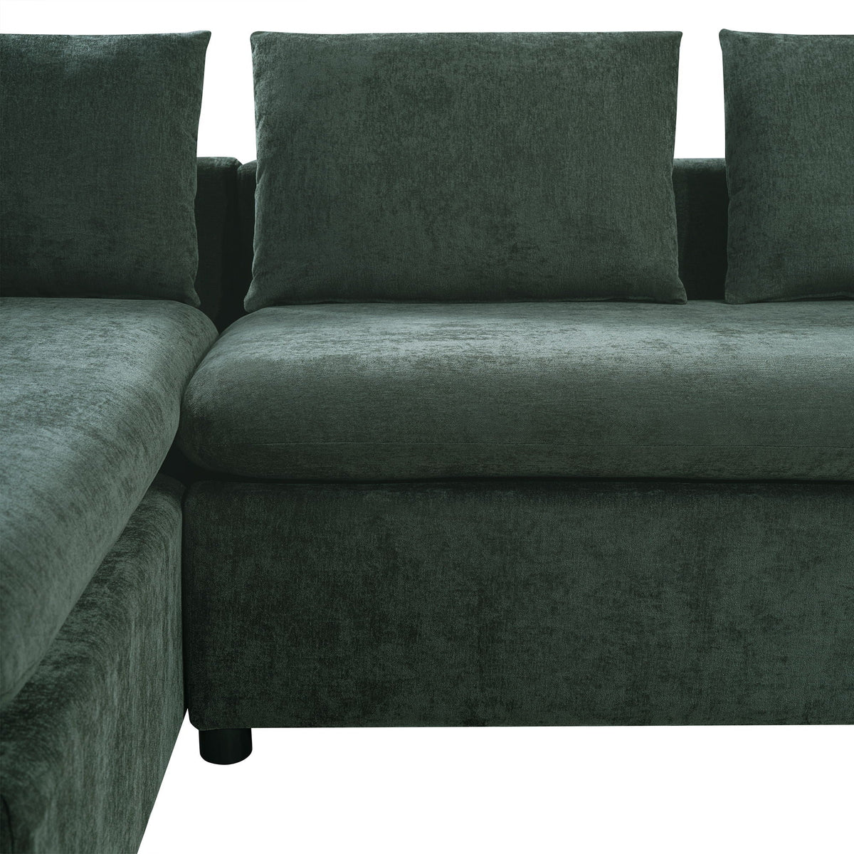 Modern L Shaped Sofa With Storage And Upholstery