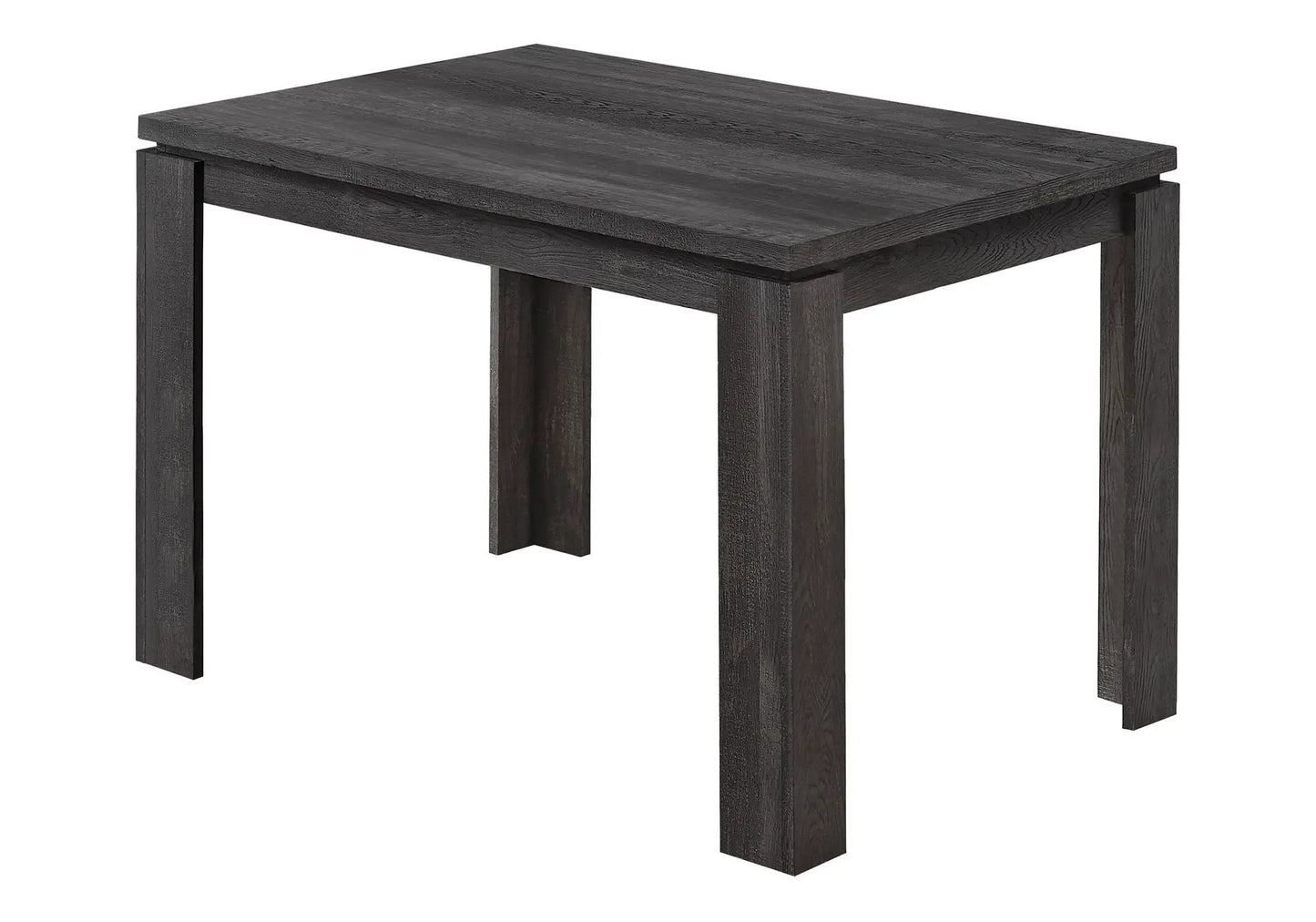Rectangular small dining table in dark wood with grain and square legs by Unique Piece Furniture on Tampa Home & Garden Store