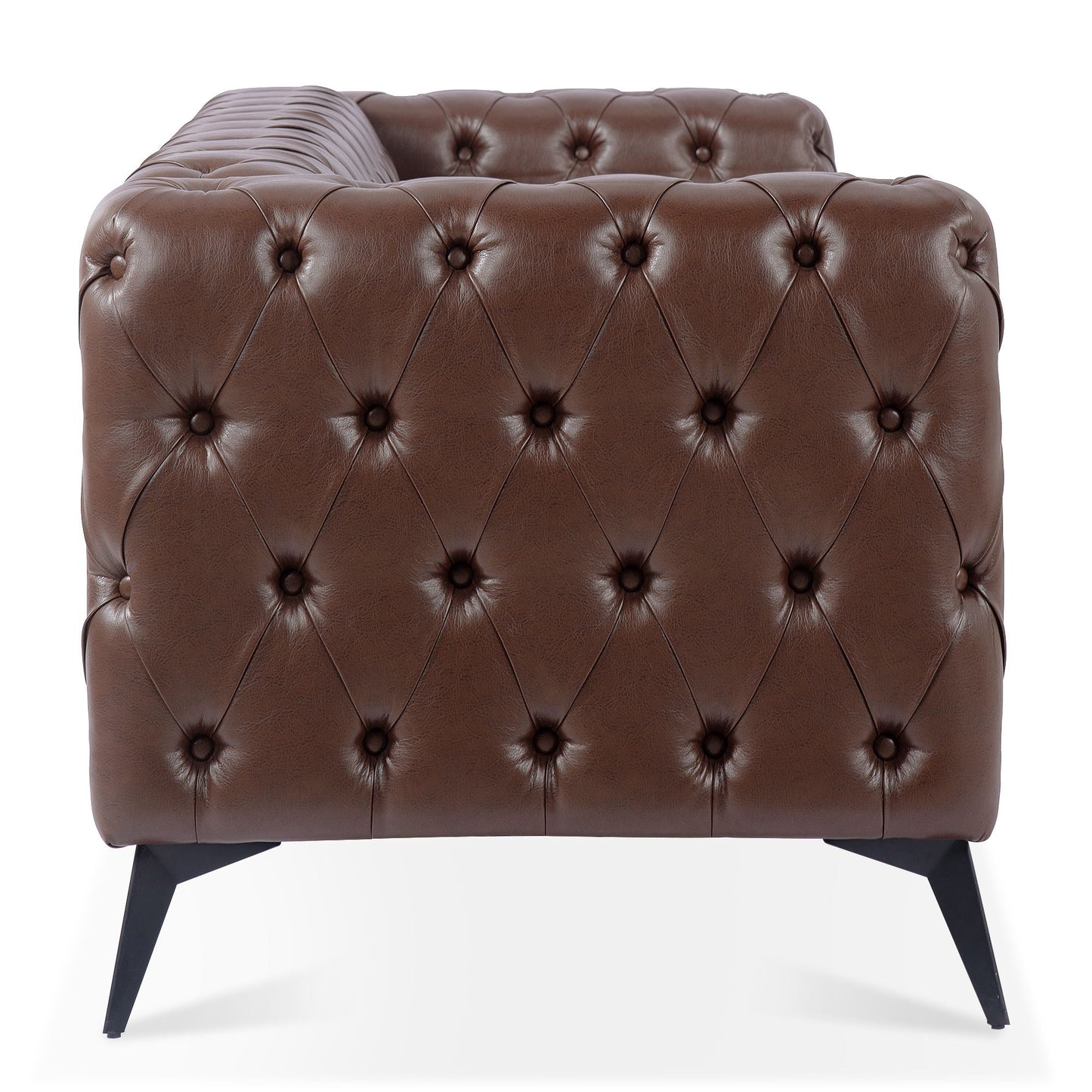 Modern 3 Seater Sofa with Square Arm and Cushion