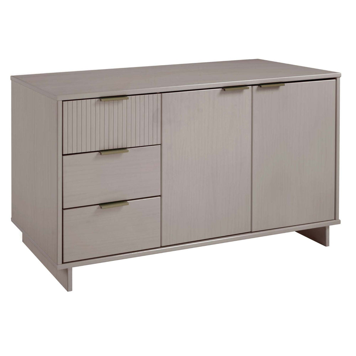 Granville sideboard light wood; left slat door and 2 drawers, right tall doors; full-extension on Tampa Home & Garden Store