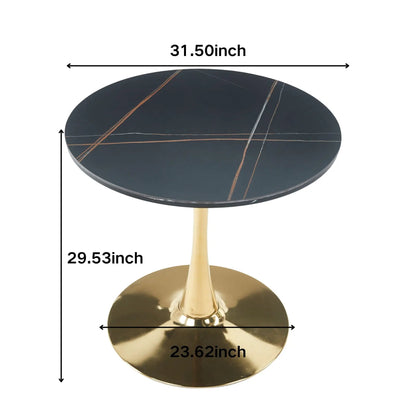 Mid-Century Tulip Table with Round Top Pedestal