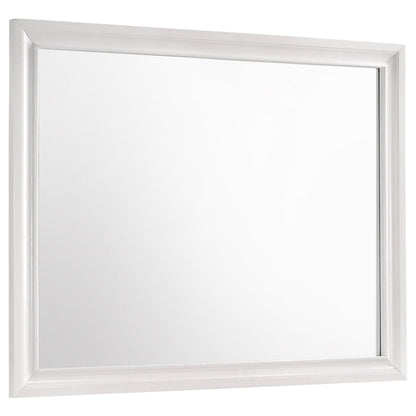 Corbin Glittering Bedroom Set mirror with silver metal frame by HouseOfZazla on Tampa Home & Garden Store