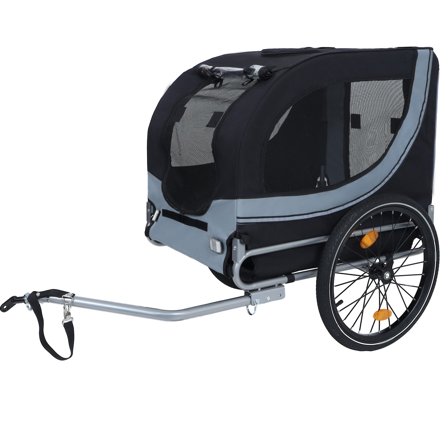 Large folding dog bike trailer 66 lb capacity all-terrain pet carrier by HouseOfZazla on Tampa Home & Garden Store