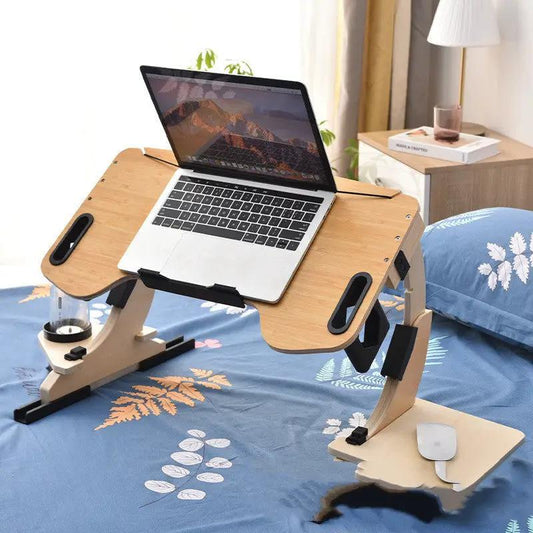Home Fashion wooden computer folding table by FLIPSTYLEZLLC with cup holder adjustable legs on Tampa Home & Garden Store