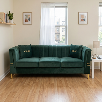 Contemporary Velvet Sofa For Living and Home