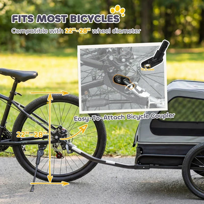Dog bike trailer for small & medium dogs with universal bicycle coupler by Furr Baby Gifts on Tampa Home & Garden Store