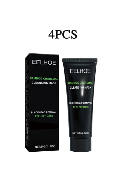 4PCS EELHOE bamboo charcoal cleansing mask box and tube, blackhead removal peel-off 60g on Tampa Home & Garden Store