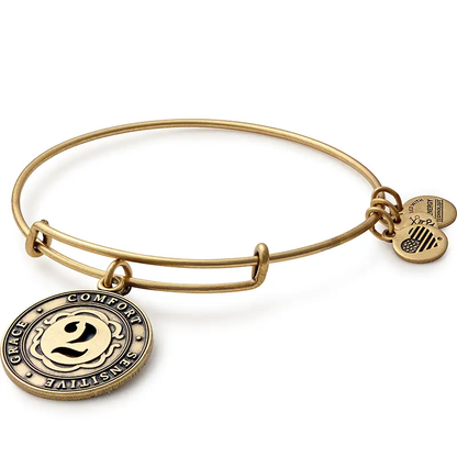 Number 2 Charm Bangle Bracelet for Grace