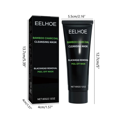 EELHOE bamboo charcoal cleansing mask box & tube, black packaging, 60g on Tampa Home & Garden Store
