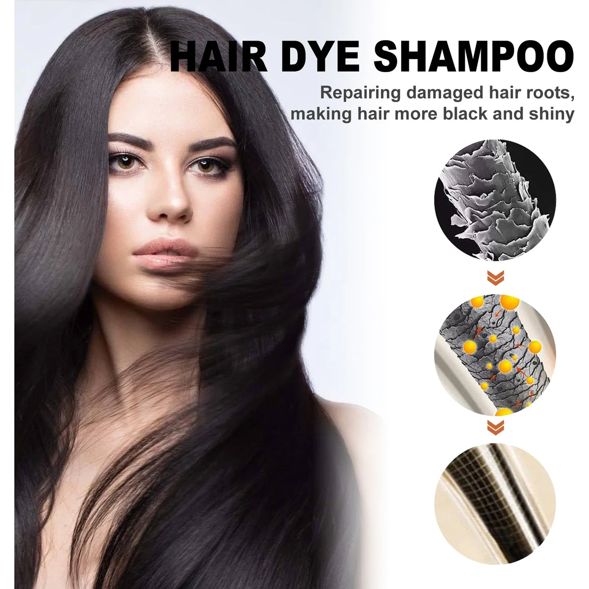 Silcy Skin EELHOE brown hair dyeing shampoo for lasting color and nourished, shiny hair on Tampa Home & Garden Store