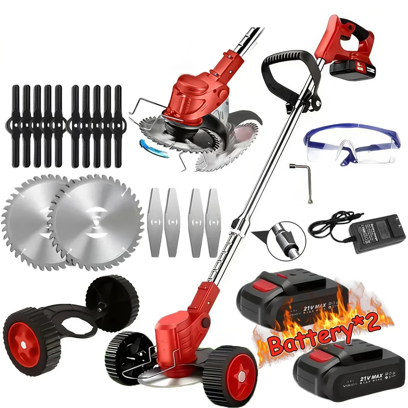 Cordless Electric Garden Trimmer and Edger