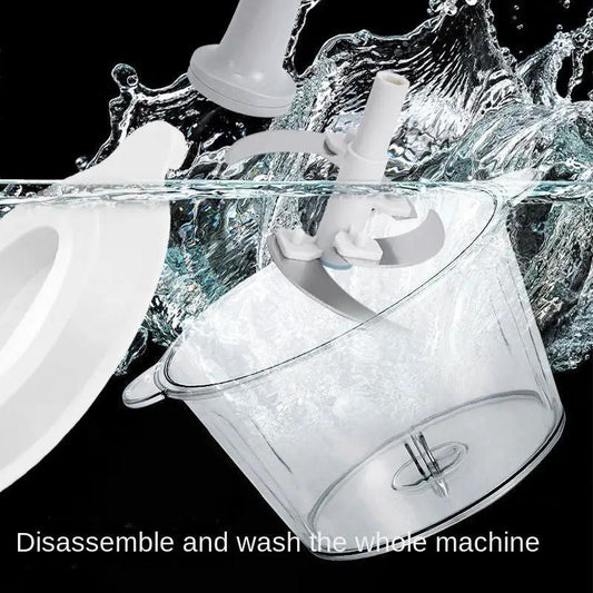 White garlic press and meat grinder baby food maker with clear bowl on Tampa Home & Garden Store