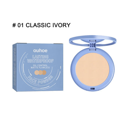 Face powder compact Silcy Skin in 01 Ivory; lasting waterproof, matte finish on Tampa Home & Garden Store
