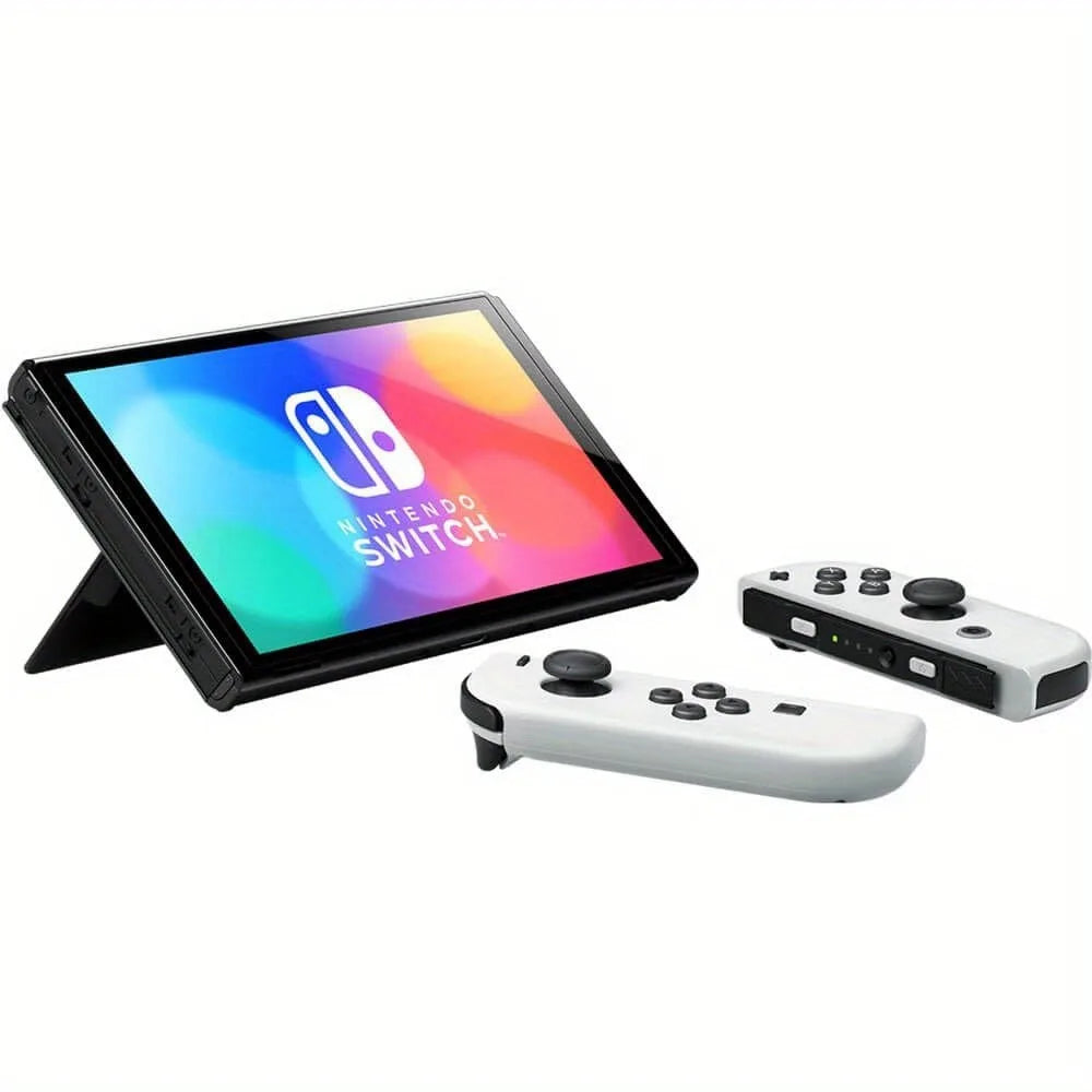 Nintendo Switch OLED bundle with white Joy-Con controllers, hybrid system, Mario Kart 8 Deluxe on Tampa Home & Garden Store