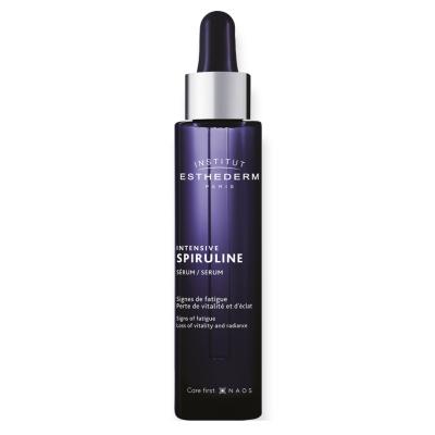 Face serum Institut Esthederm Intensive Spiruline Serum 30ml in a dark purple bottle on Tampa Home & Garden Store