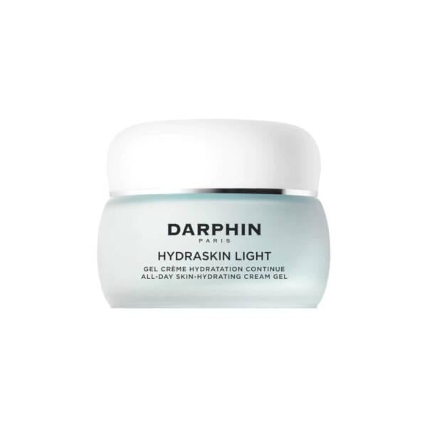Darphin Hydraskin Light Gel Creme jar in pale blue glass with white lid on Tampa Home & Garden Store