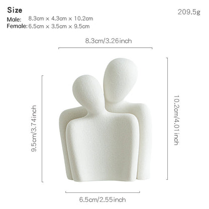 Creative couple figure decoration Newlywed home decoration Lover sculpture decoration figure desktop living room bookshelf decor - Tampa Home & Garden Store