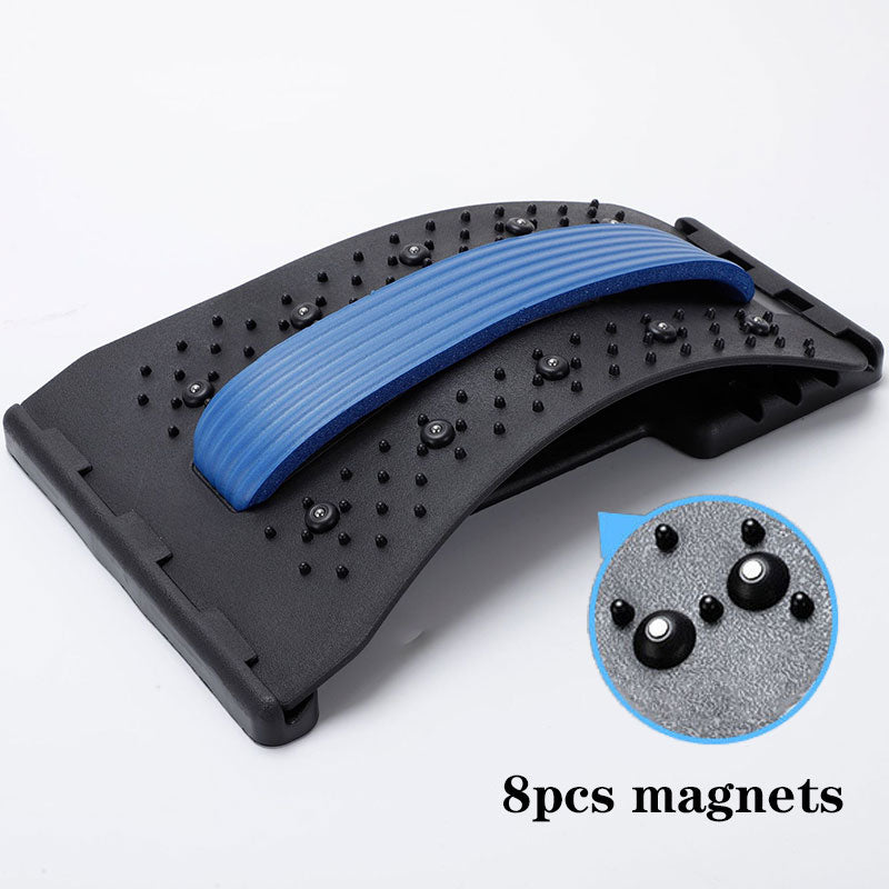 Magnetotherapy Multi-Level Adjustable Back Massager Stretcher Waist Neck Fitness Lumbar Cervical Spine Support Pain Relief - Tampa Home & Garden Store