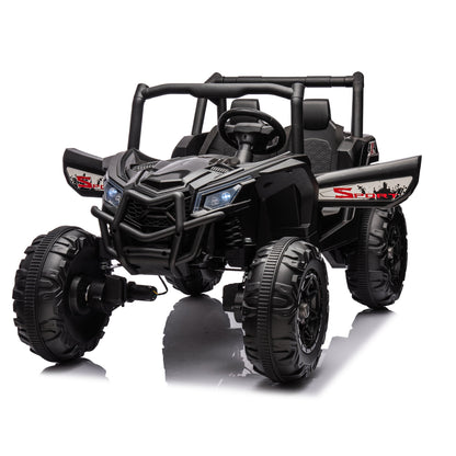 Side-by-side 4x4 ride-on off-road truck with parent remote, black, VIP Digital Presence on Tampa Home & Garden Store
