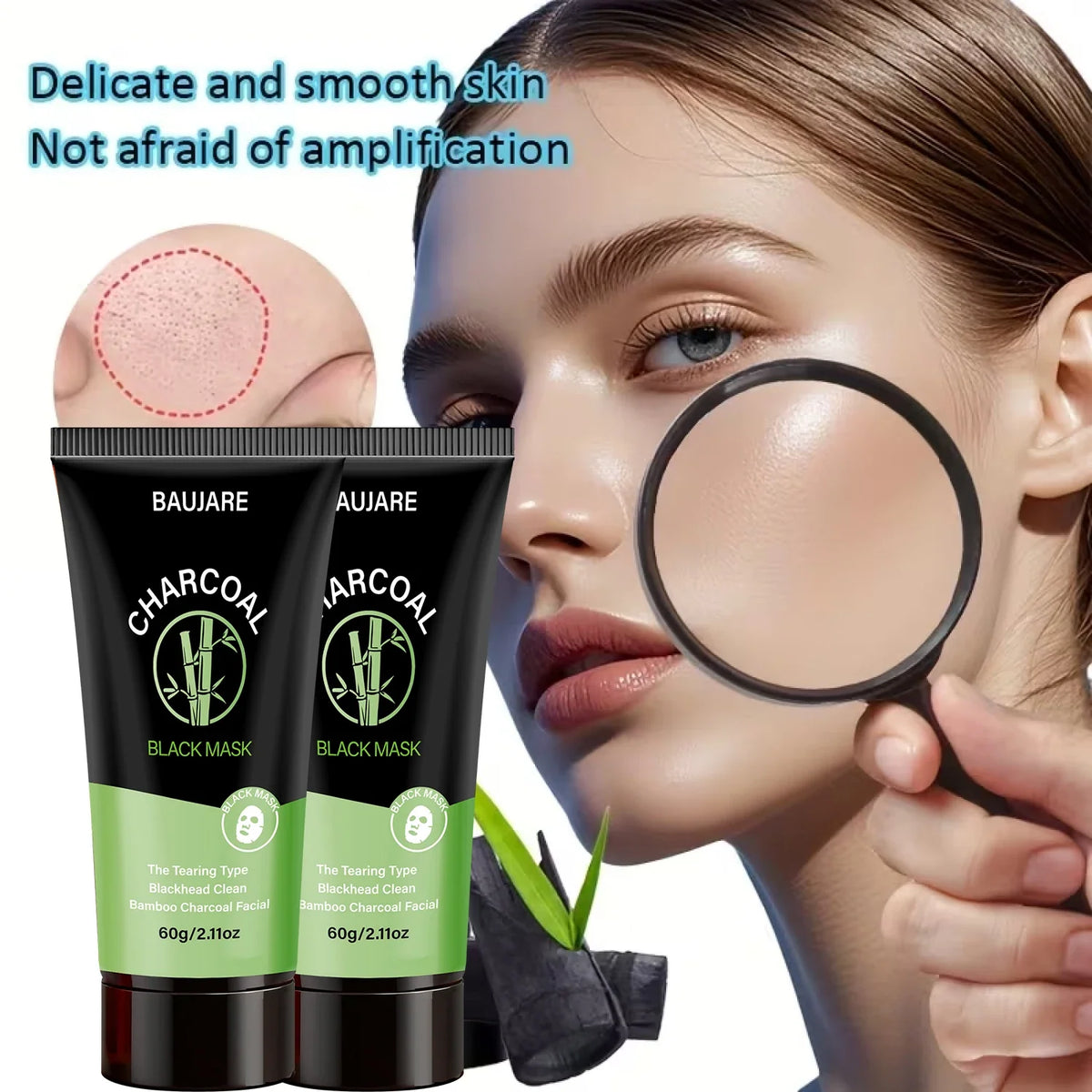 Silcy Skin Charcoal Blackhead Peel Off Mask tubes (2) with Niacinamide for deep pore cleansing on Tampa Home & Garden Store