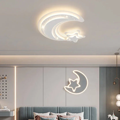 DecorBites Kids Room LED chandelier with moon and star ceiling lamp and wall neon light on Tampa Home & Garden Store